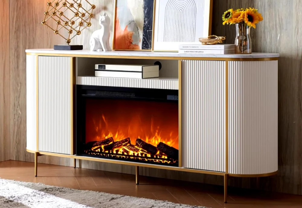 realistic looking electric fireplace